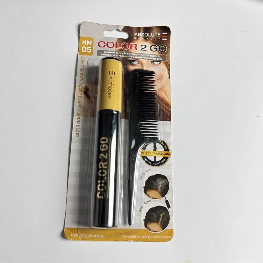Absolute NewYork Color 2 Go Hair Color Mascara Instant Great Hair Touch Up